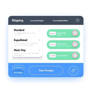 consumer can customize shipping options