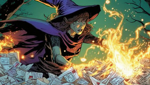 witch casting a spell on mail opearations