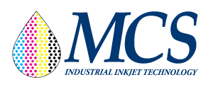 MCS Industrial Inkjet Technology logo - MCS is a BlueCrest partner